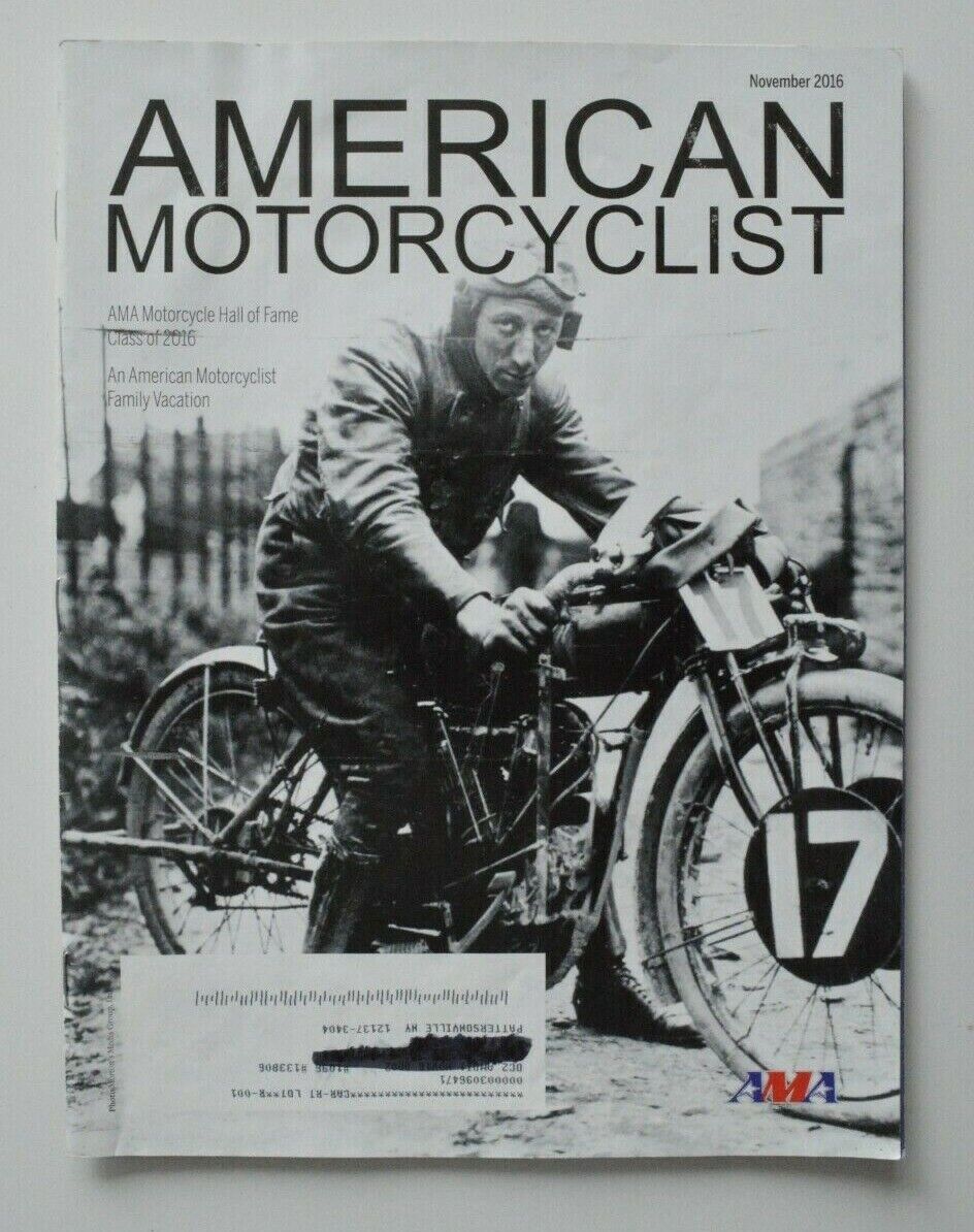 American Motorcyclist November 2016 Honda 305s 1966 Colin Edwards