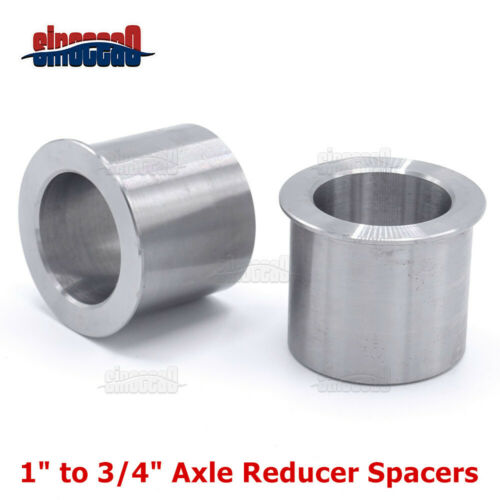 Wheel Bearing Reducers 1" To 3/4" Axle Reducer Spacer For Harley Dyna Softail