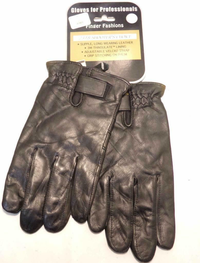 #7318 Medium Gfp Shooters Choice Leather Glovesthinsulate Police Fire Emt Postal