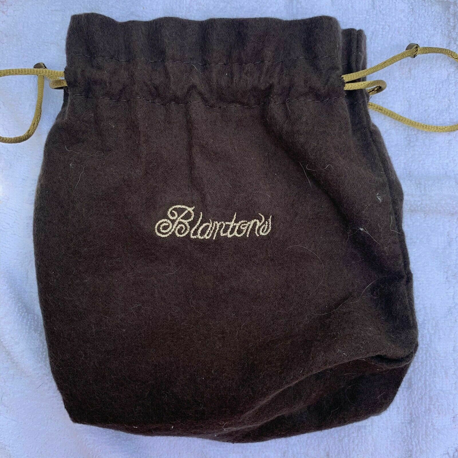 Rare Brown Blanton's Bourbon Draw String Cloth 750ml Bag