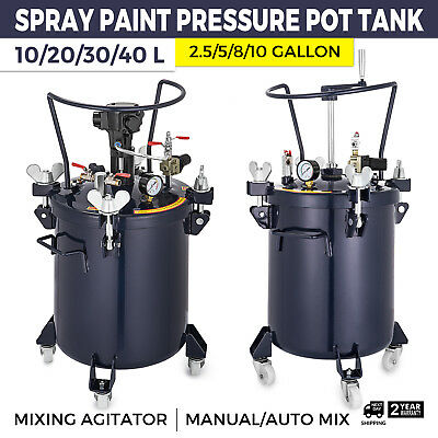2.5/5/8/10 Gallon Spray Paint Pressure Pot Tank Mixing Agitator Spray Gun