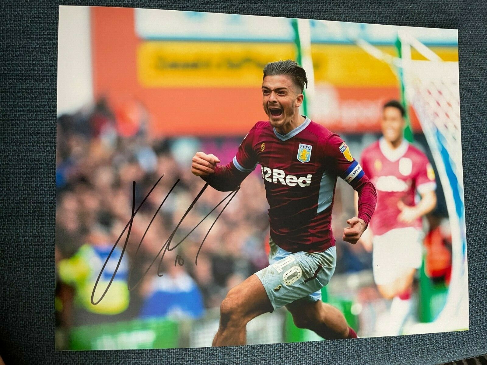 Aston Villa Jack Grealish Autographed Signed 11x14 Photo Coa #1