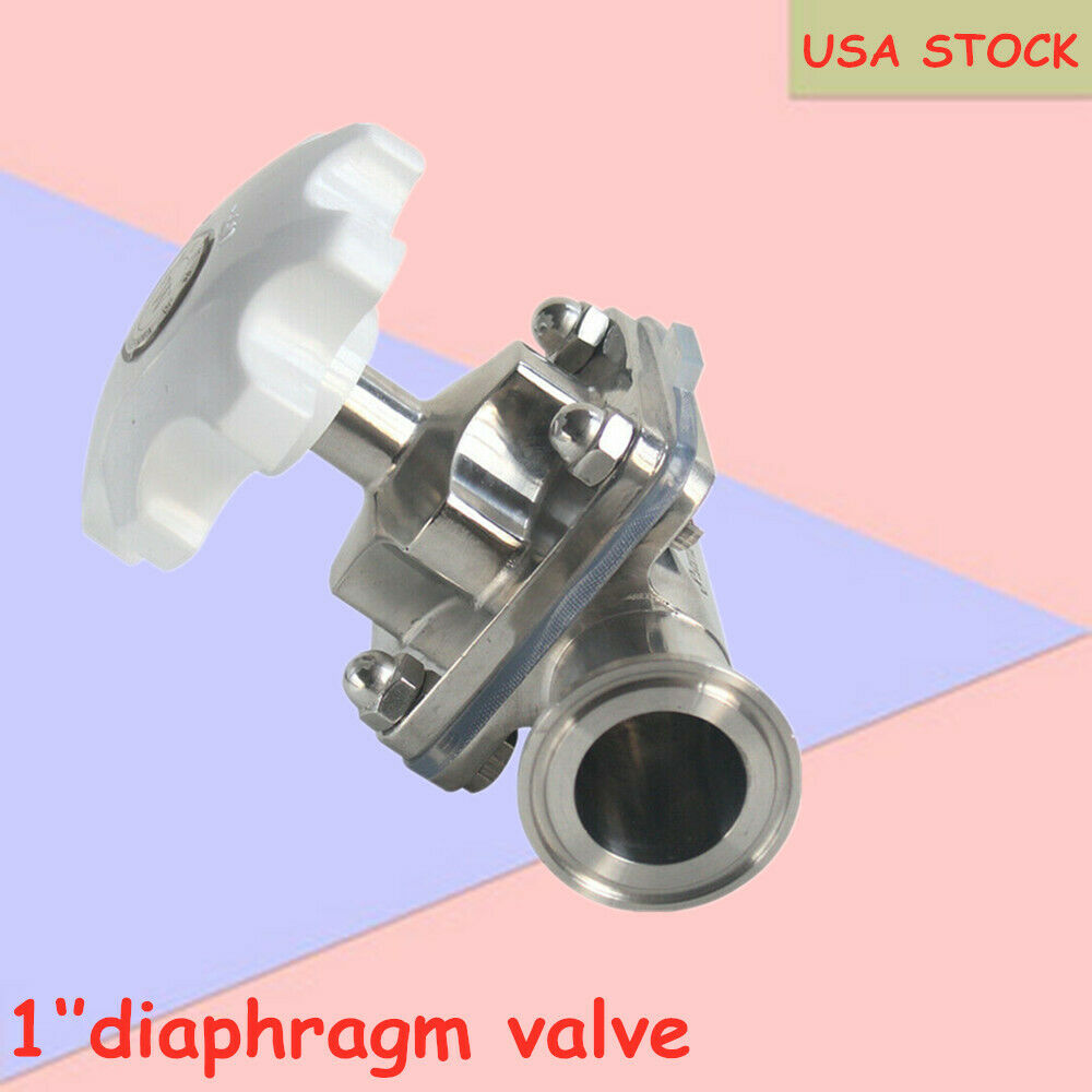 Sanitary Diaphragm Valve Stainless Steel SUS316L Tri-Clamp 64mm Water Oil PN1.0