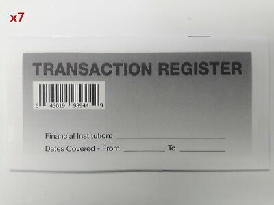 7 - Checkbook Transaction Registers - 2021-23 Calendar - Check Book Bank