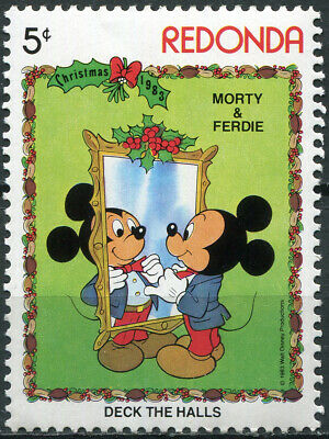 Redonda 1983. Christmas: Walt Disney Characters (6) (mnh Og) Stamp