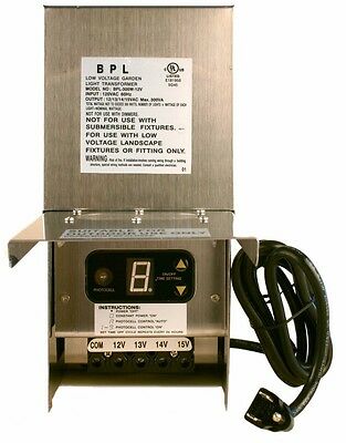60-150-300-600 Watt Low Voltage Outdoor Landscape Lighting Transformer 12-15V AC