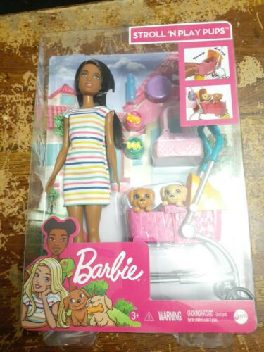 Barbie Stroll ‘n Play Pups Playset
