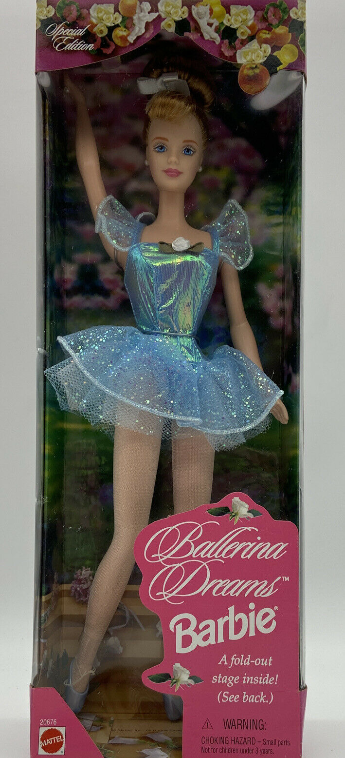 1998 Ballerina Dreams Barbie Doll Special Edition with Fold Out Stage 20676 NEW